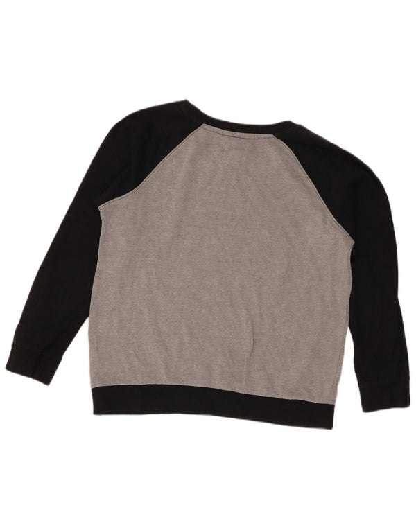 Damska bluza Levi's z grafiką, UK 10, mała, szara, z blokami kolorów