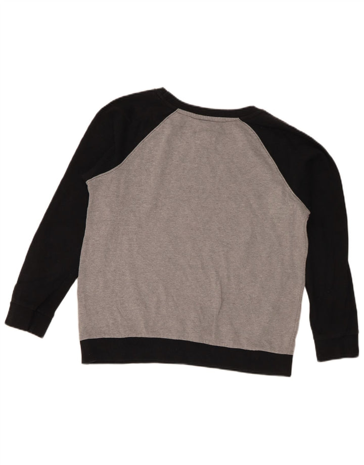 Damska bluza Levi's z grafiką, UK 10, mała, szara, z blokami kolorów