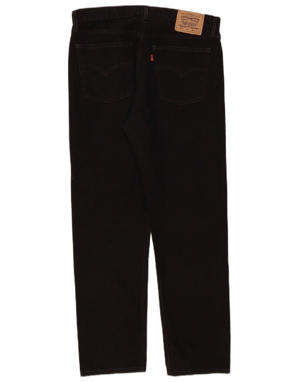Męskie dżinsy Levi's 615 Straight W36 L30 Czarna bawełna