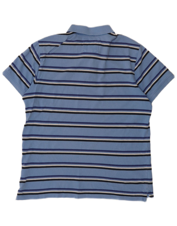 Crew Clothing Męska koszulka polo XL, bawełniana w niebieskie paski