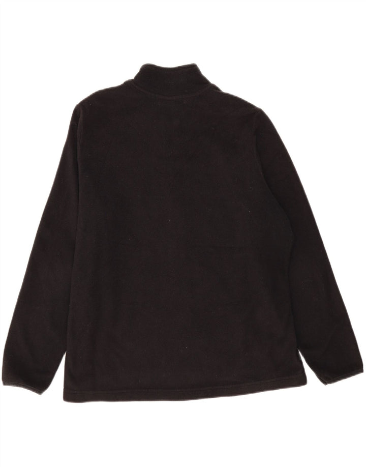 MARKS & SPENCER Womens Fleece Jacket UK 22 3XL Black Vintage Marks & Spencer and Second-Hand Marks & Spencer from Messina Hembry 