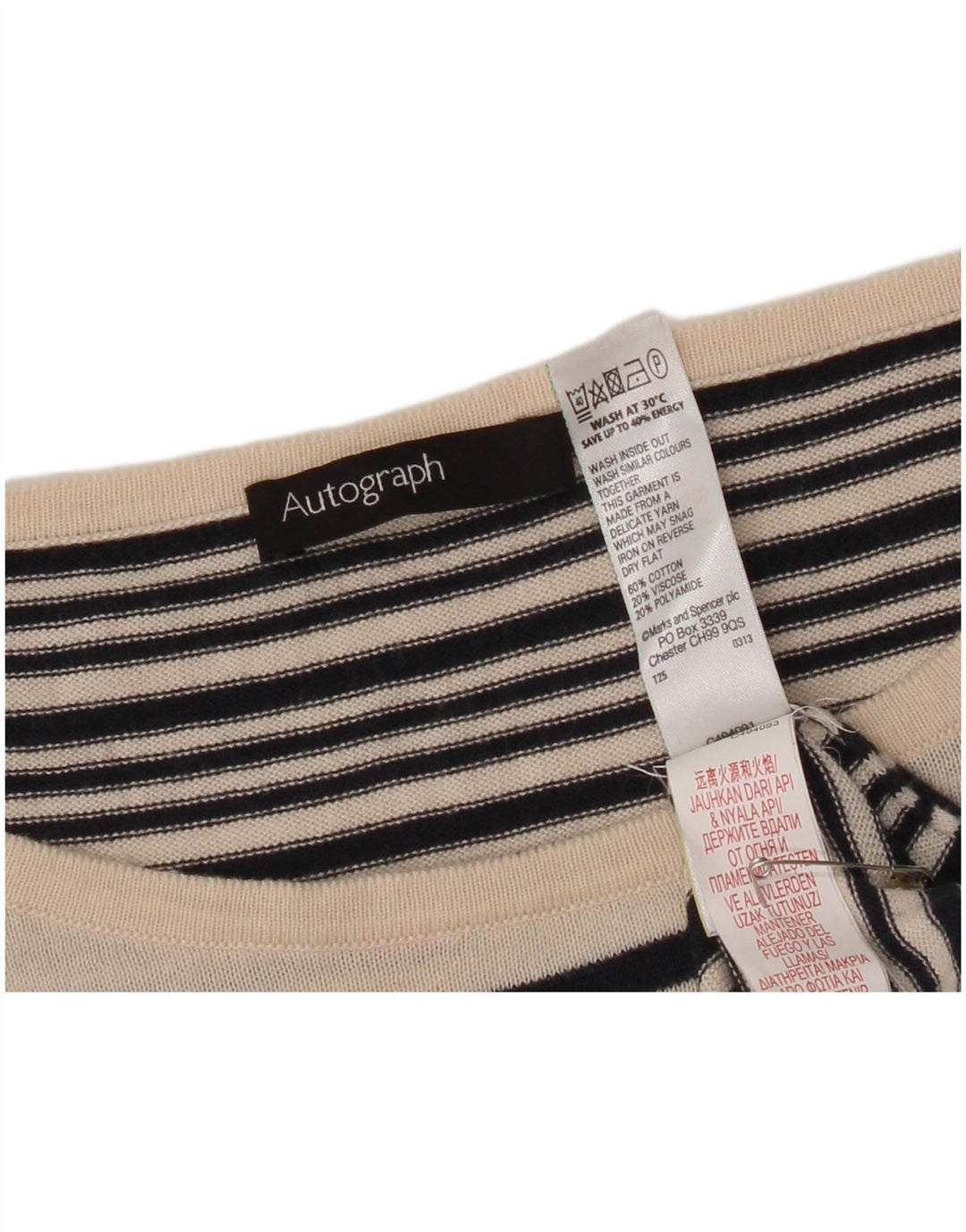 Marks & Spencer Damski sweter z dekoltem w łódkę, UK 14, średni czarny