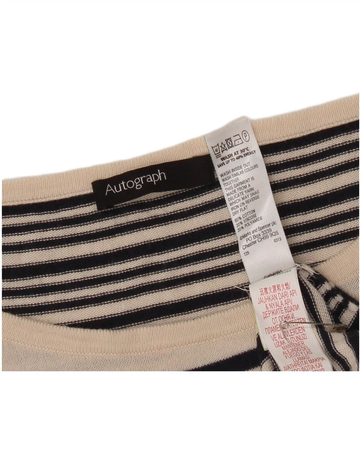 Marks & Spencer Damski sweter z dekoltem w łódkę, UK 14, średni czarny