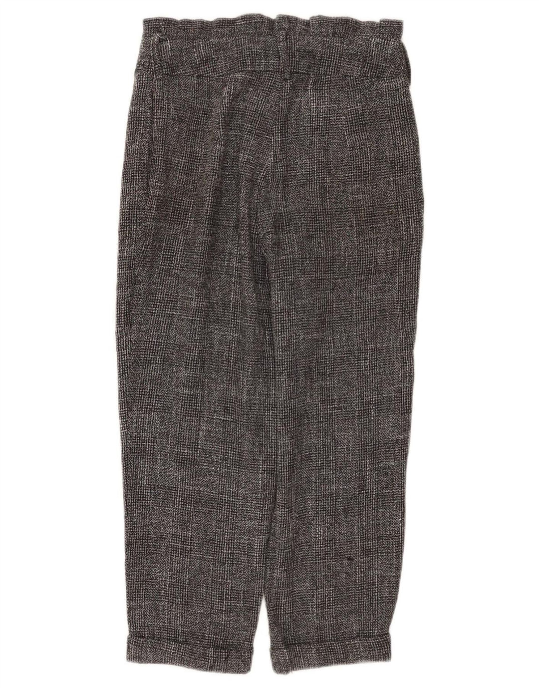 Damskie krótkie spodnie Topshop UK 10 Small W28 L22 Szary poliester w kratę
