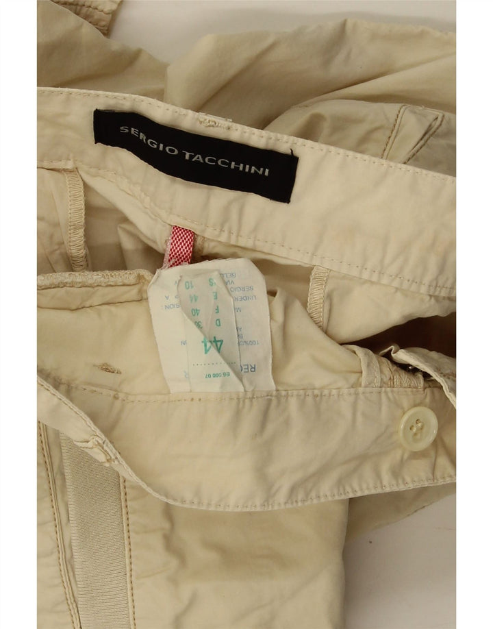 SERGIO TACCHINI Damskie spodenki Chino EU 44 XL W36 Beżowa bawełna