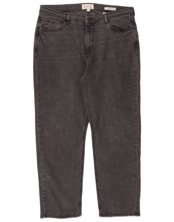 Marks & Spencer Damskie Per Una Straight Jeansy UK 20 2XL W40 L28 Czarne
