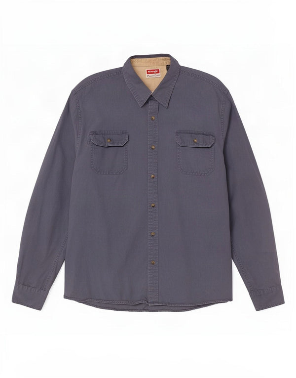 Koszula męska Wrangler 2XL, niebieska, bawełniana