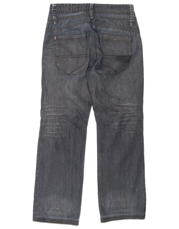 Męskie proste dżinsy Jack & Jones W32 L32 Niebieskie bawełniane
