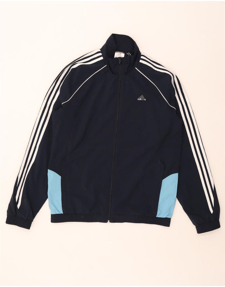 Adidas Męska kurtka dresowa Climalite UK 40/42 Średni granat