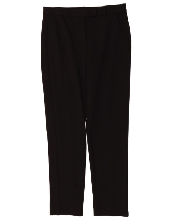 Marks & Spencer Damskie spodnie garniturowe z wysokim stanem UK 14 duże W32 L29 czarne