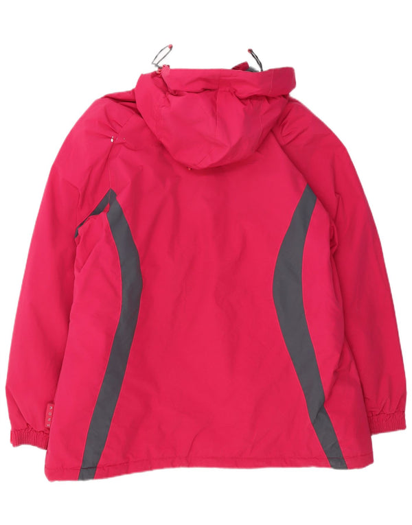 Damska kurtka wiatrówka Mountain Warehouse z kapturem, oversize, UK 18 XL, różowa