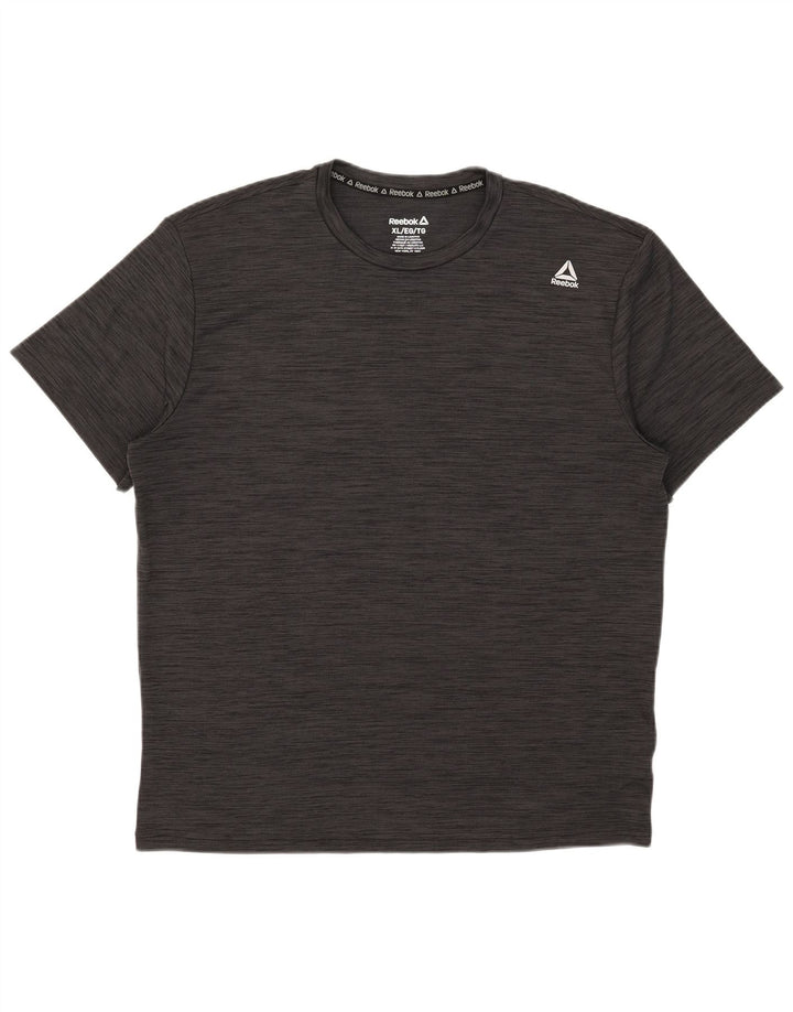 T-shirt męski Reebok Top XL, szary, nakrapiany poliester