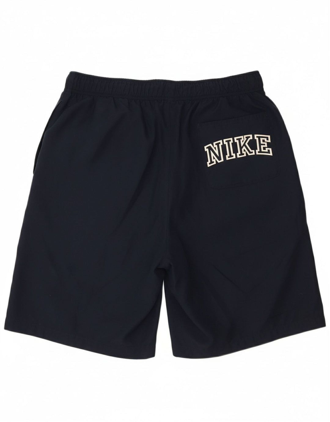 NIKE Mens Graphic Sport Shorts Large  Navy Blue Polyester