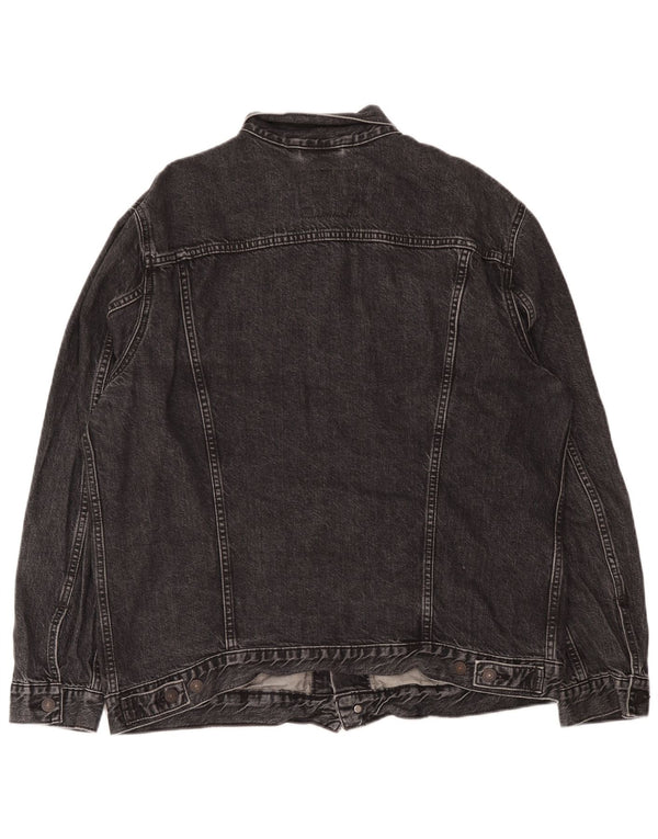 Męska kurtka dżinsowa Levi's UK 44 2XL Czarna bawełniana