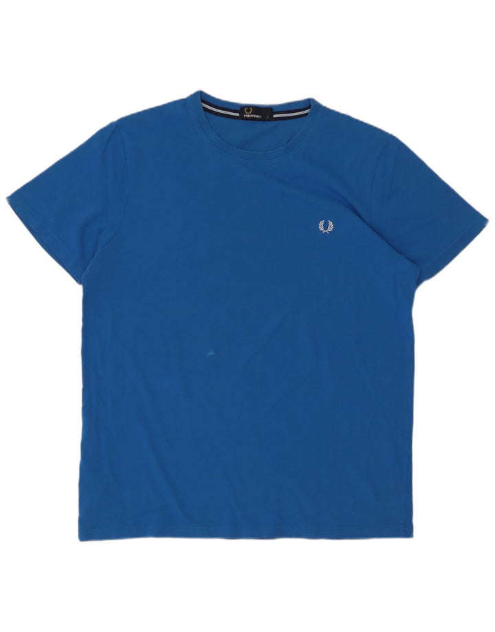 T-shirt męski Fred Perry, duży, niebieski