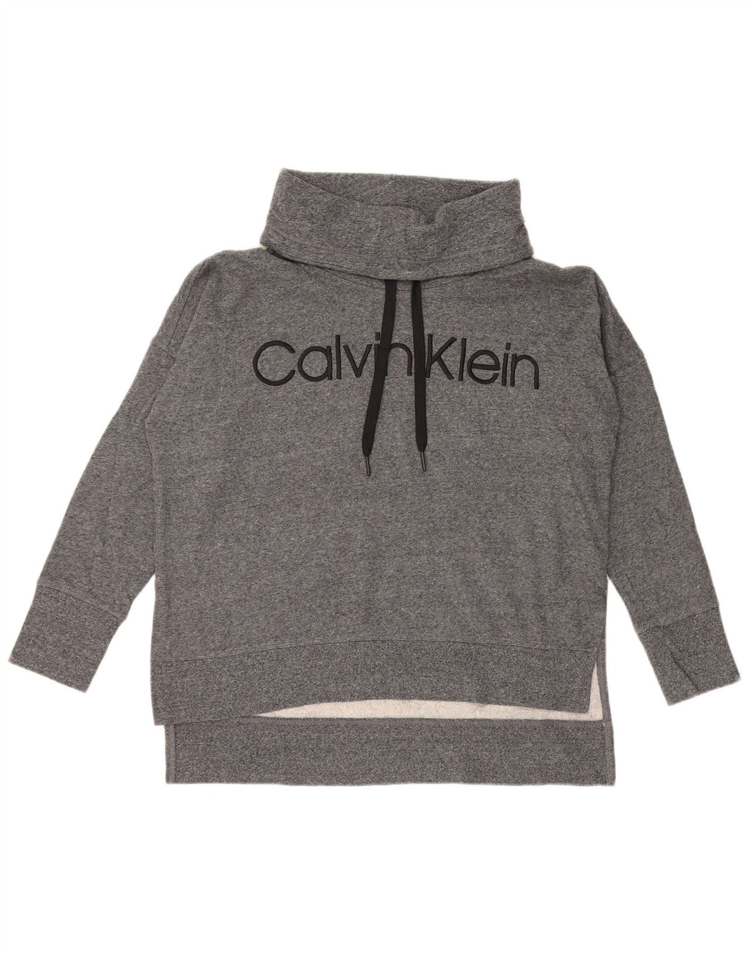 Damski sweter oversize CALVIN KLEIN z grafiką UK 14, średni szary