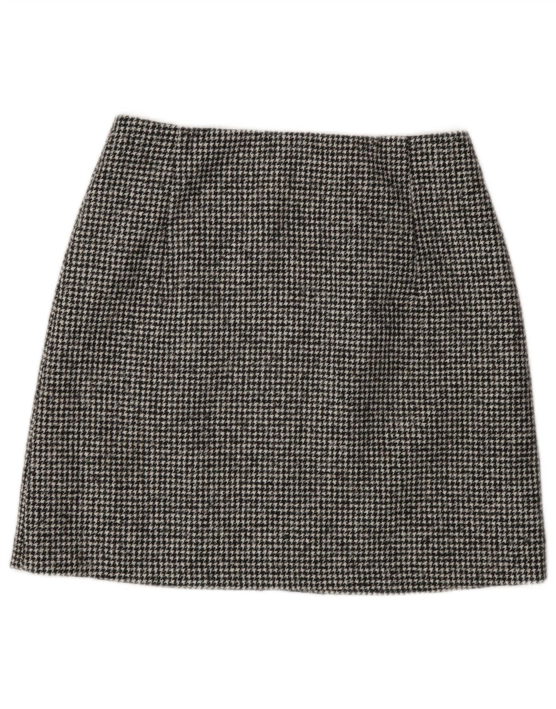 Spódnica mini damska Massimo Dutti mała W26 czarna pepitka wełniana