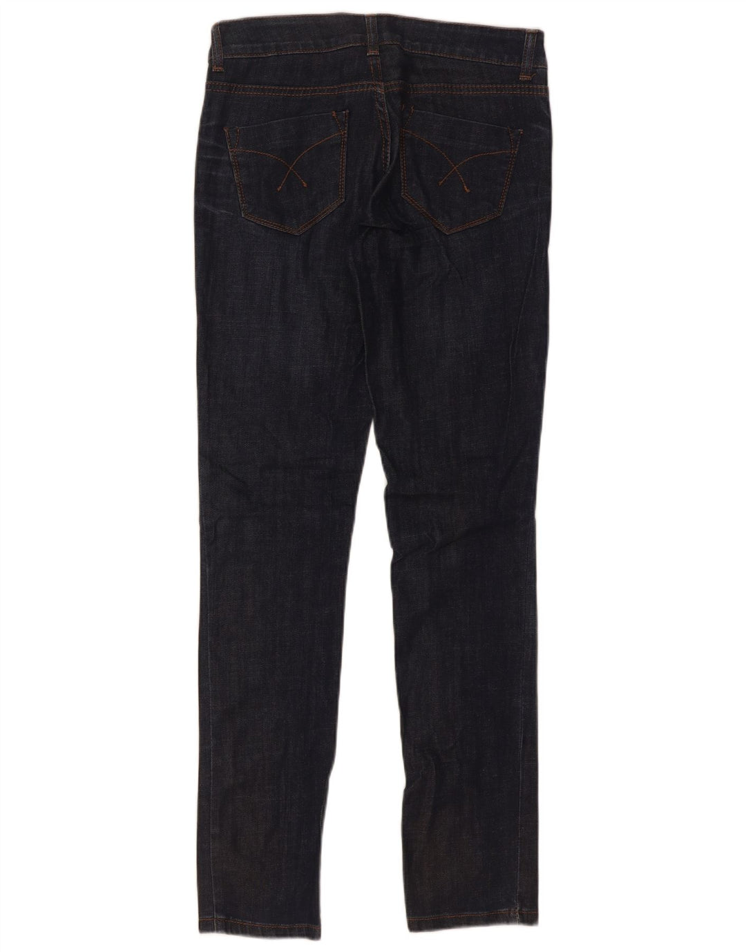 Damskie jeansy Topshop Baxter Slim W25 L30 Granatowe, bawełniane