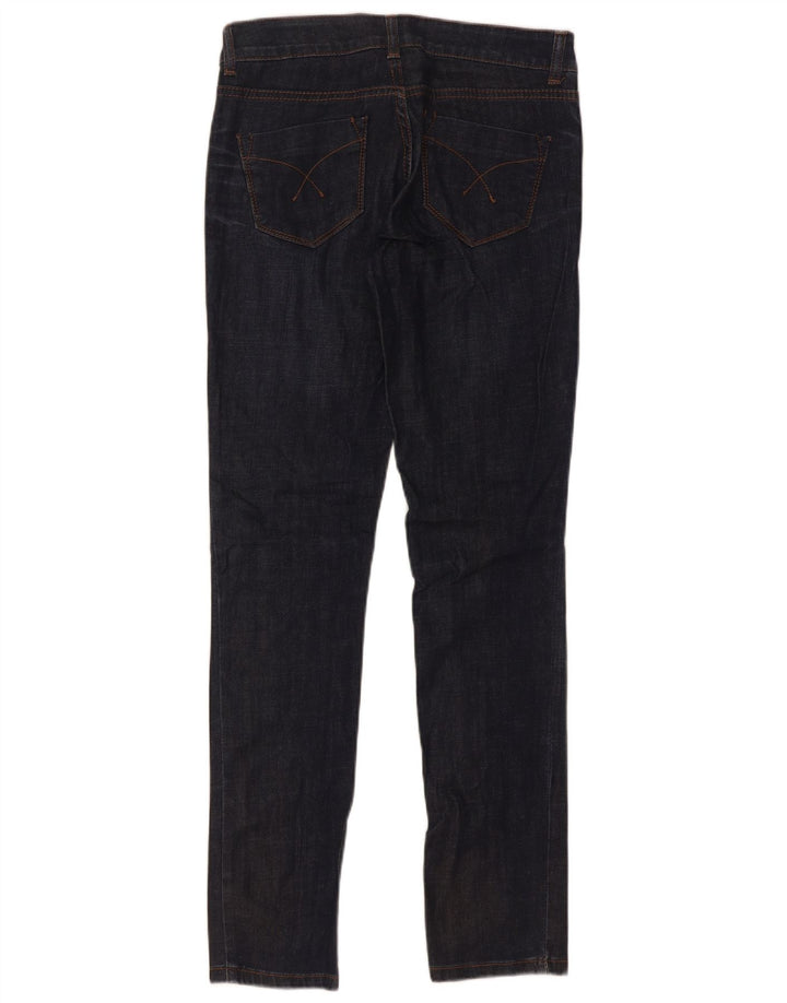 Damskie jeansy Topshop Baxter Slim W25 L30 Granatowe, bawełniane