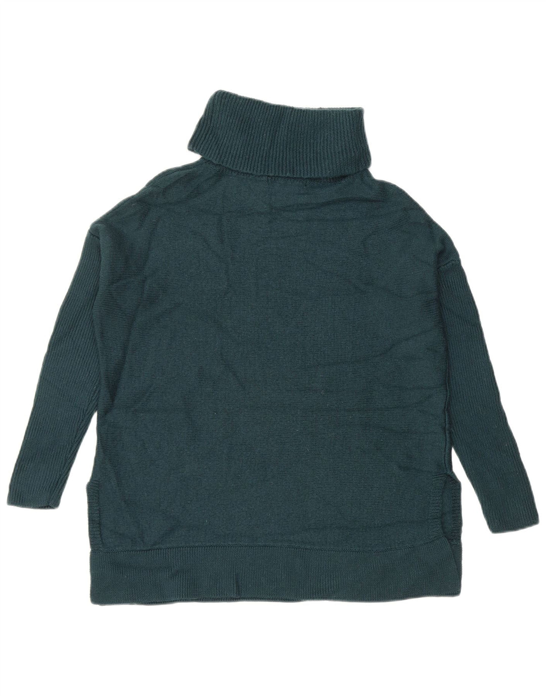 Damski sweter oversize Boden z golfem UK 6 XS, granatowo-wełniany