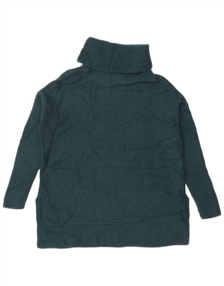 Damski sweter oversize Boden z golfem UK 6 XS, granatowo-wełniany