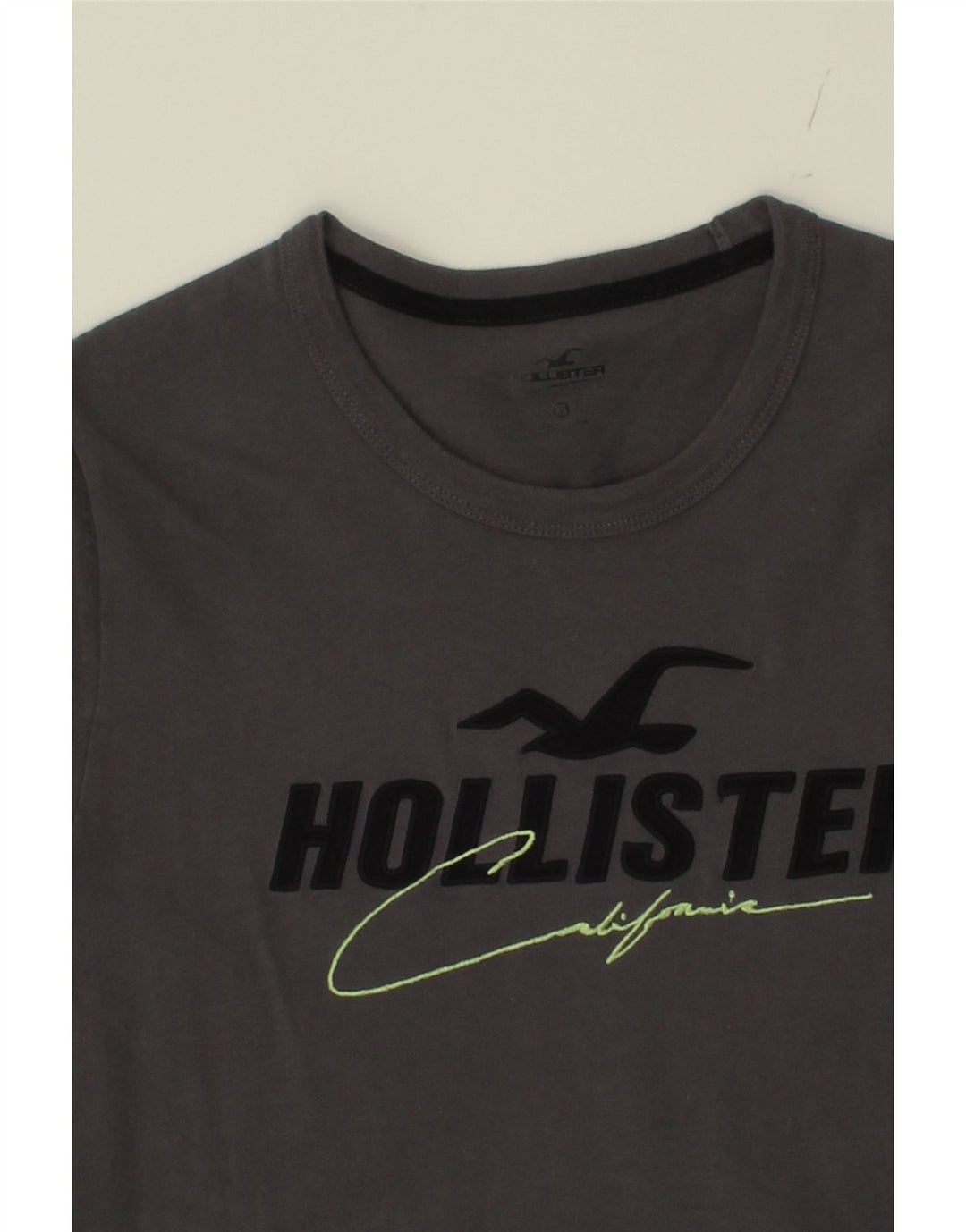 HOLLISTER Mens Graphic T-Shirt Top XS Grey Vintage Hollister and Second-Hand Hollister from Messina Hembry 