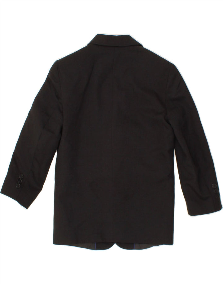 DOCKERS Boys 3 Button Blazer Jacket 7-8 Years Black Polyester Vintage Dockers and Second-Hand Dockers from Messina Hembry 