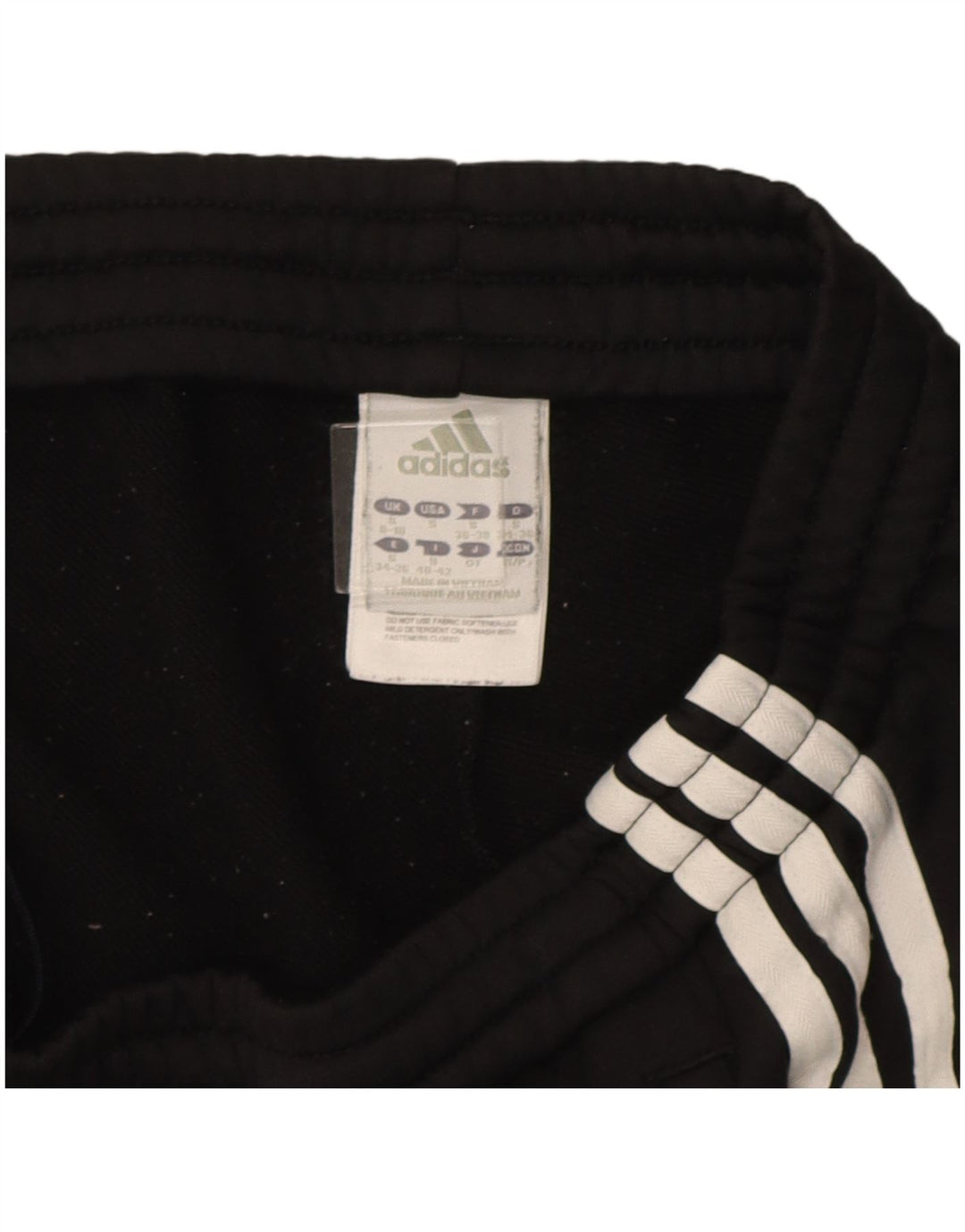 Damskie spodnie dresowe Adidas UK 8/10, małe, czarne, poliestrowe