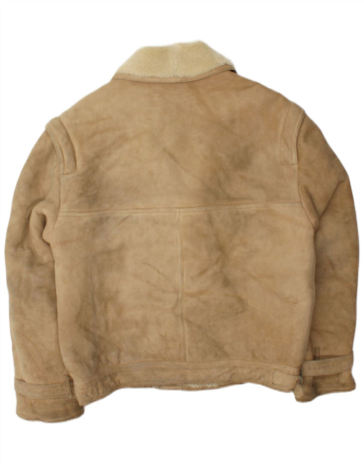 Męska kurtka Shearling z podwójnymi piersiami McGregor IT 50, duży beż
