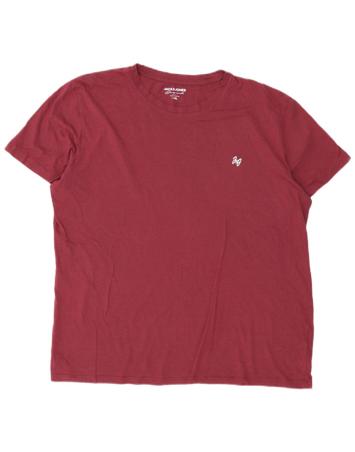 T-shirt męski Jack & Jones Top XL, bordowy