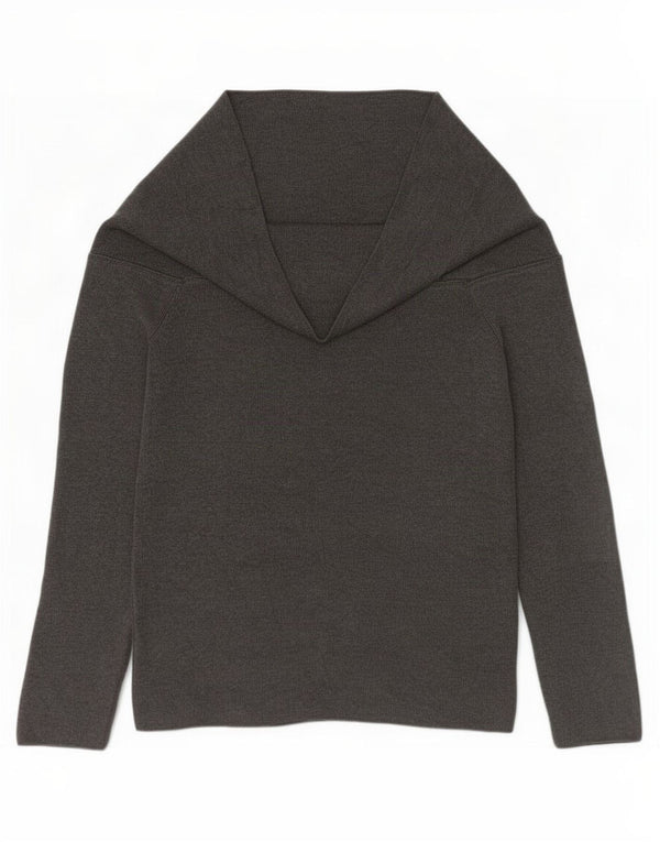 Marks & Spencer Damski sweter z golfem UK 12 Średni szary wiskoza