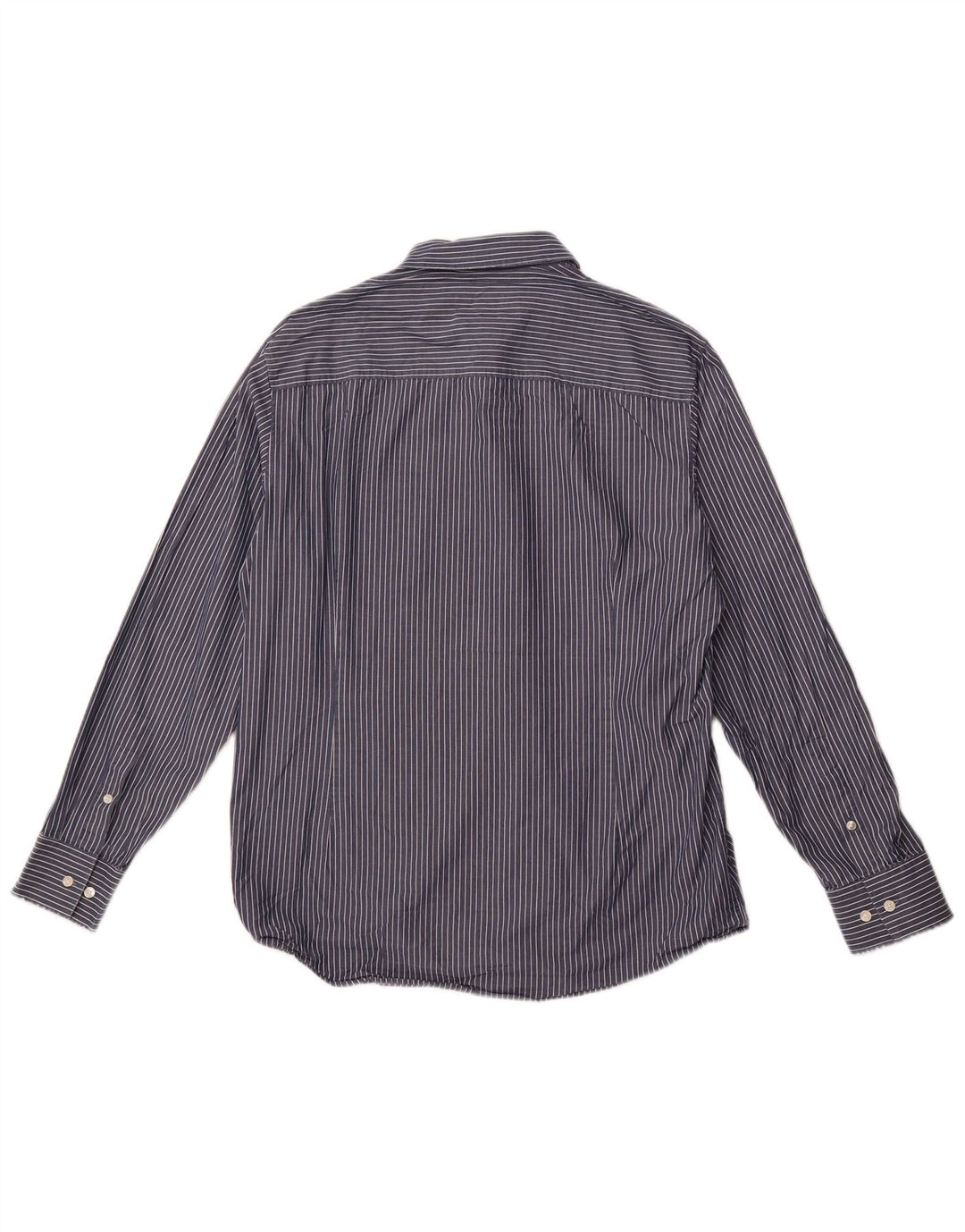 Koszula męska CALVIN KLEIN o dopasowanym kroju, rozmiar 43, duża, granatowa w prążki