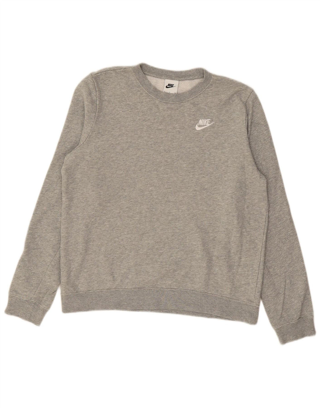 Męski sweter NIKE, mały, szary, bawełniany