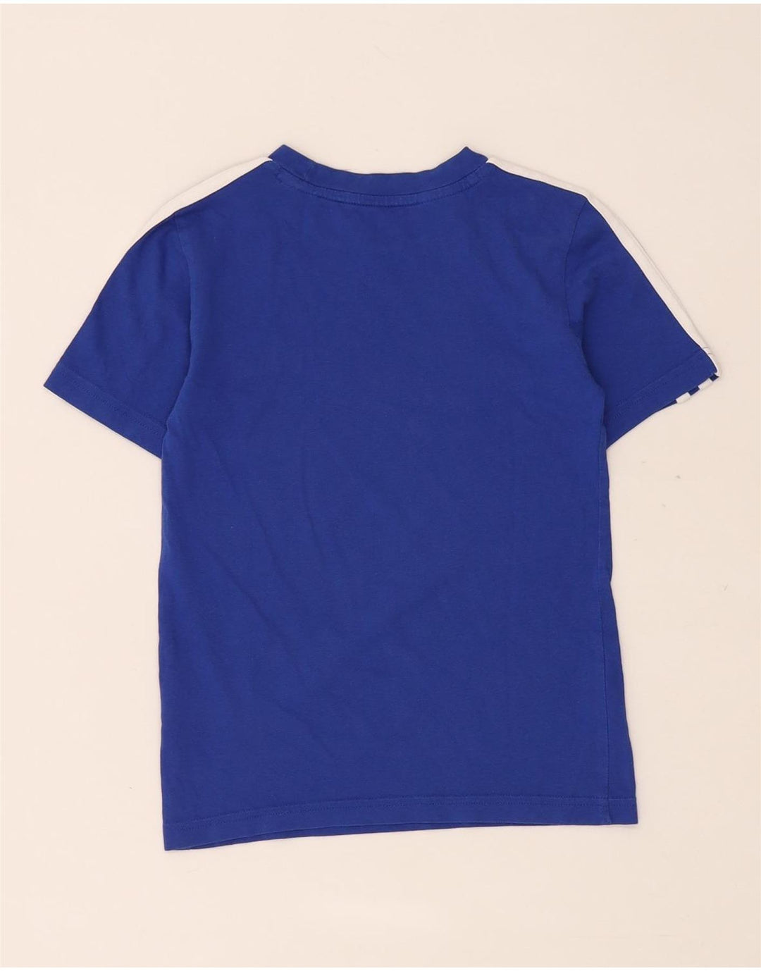 Adidas Chłopięcy T-shirt Top 7-8 Lat Niebieski Bawełniany