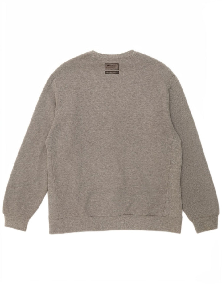 Damski sweter oversize Superdry Graphic UK 14, duży, szary, bawełniany