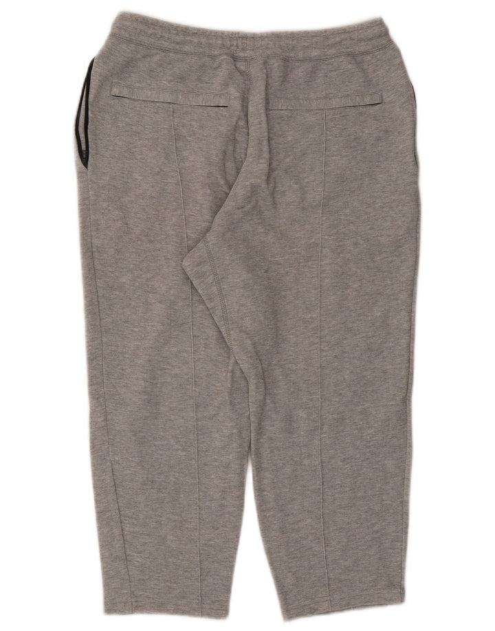 Męskie spodnie dresowe Adidas Capri, średnioszare, bawełniane w cętki