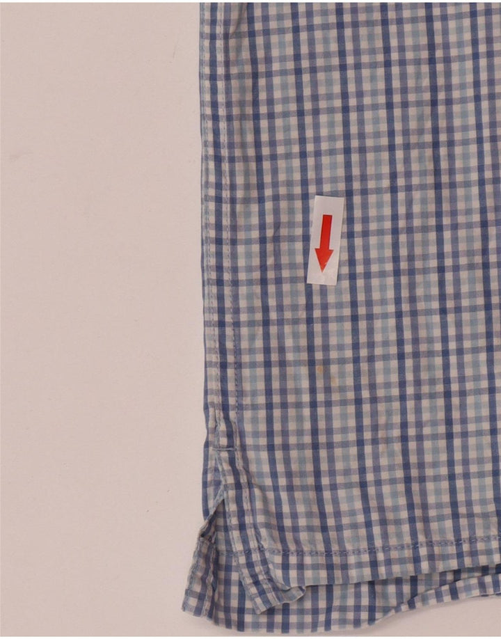 Koszula męska z krótkim rękawem Izod XL, bawełniana w niebieską kratkę