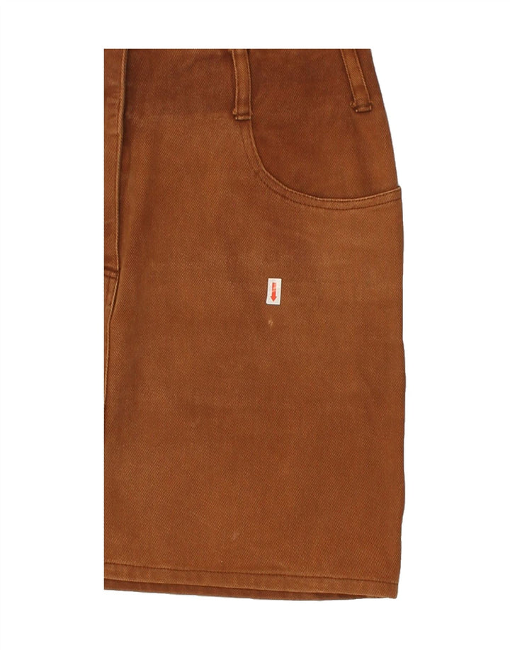 Damska spódnica jeansowa VINTAGE EU 40 Medium W28 Brązowa bawełna