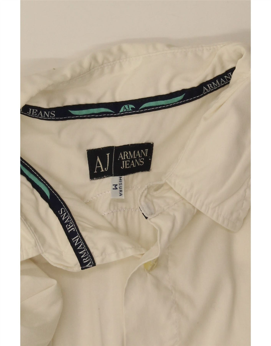 ARMANI JEANS Koszula męska, średnia biel