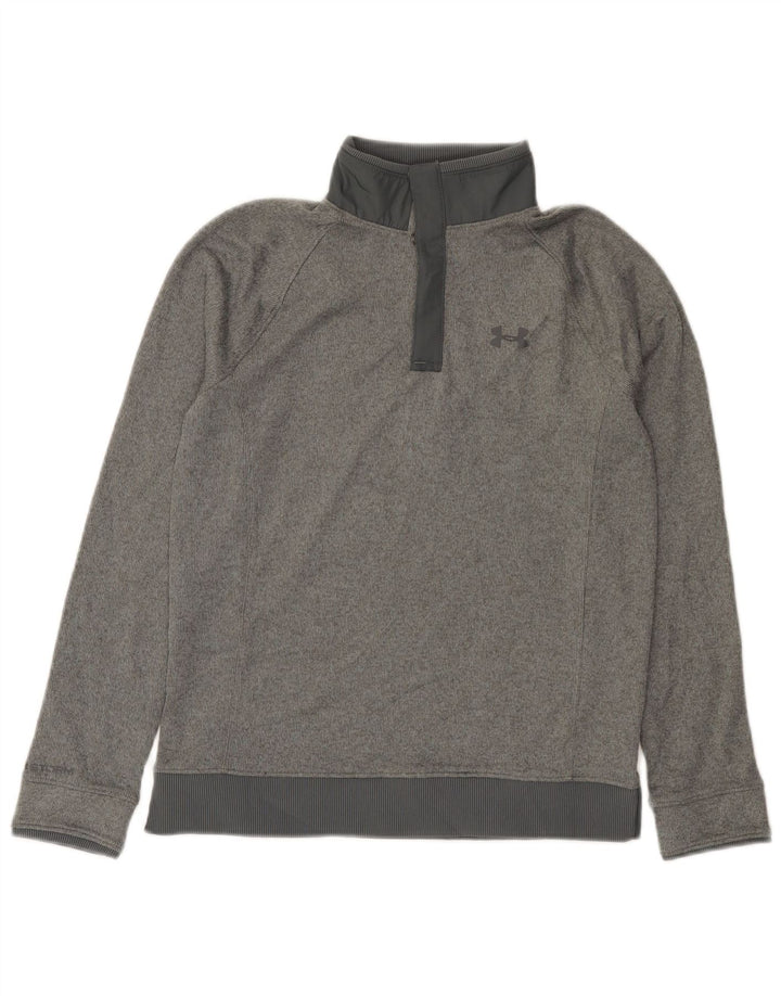 Bluza chłopięca Under Armour zapinana na guziki, 11-12 lat, duża, szara