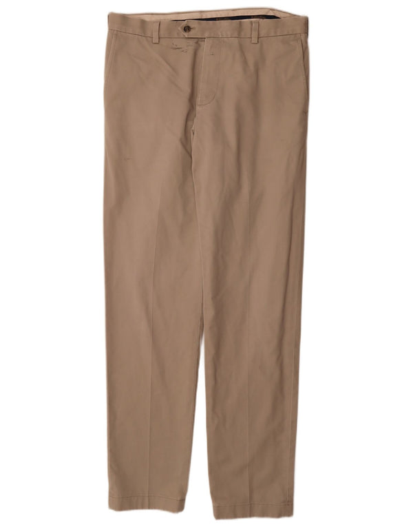 Męskie spodnie Chino Brooks Brothers W34 L34 Beżowa bawełna