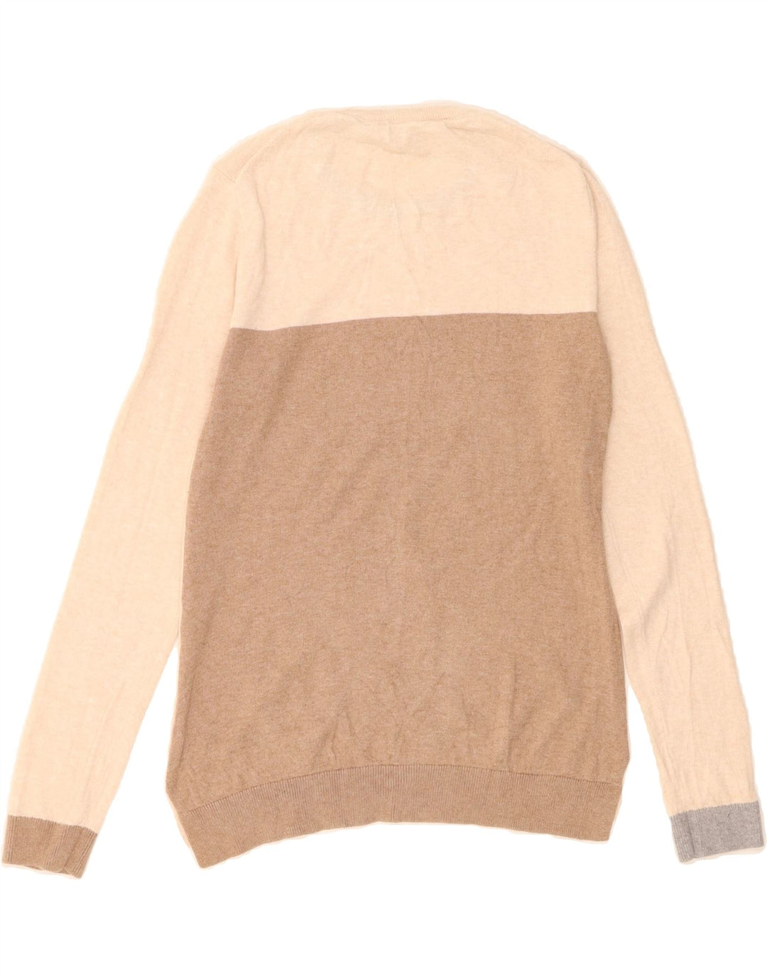 CREW CLOTHING Womens Crew Neck Jumper Sweater UK 12 Medium  Beige Vintage Crew Clothing and Second-Hand Crew Clothing from Messina Hembry 