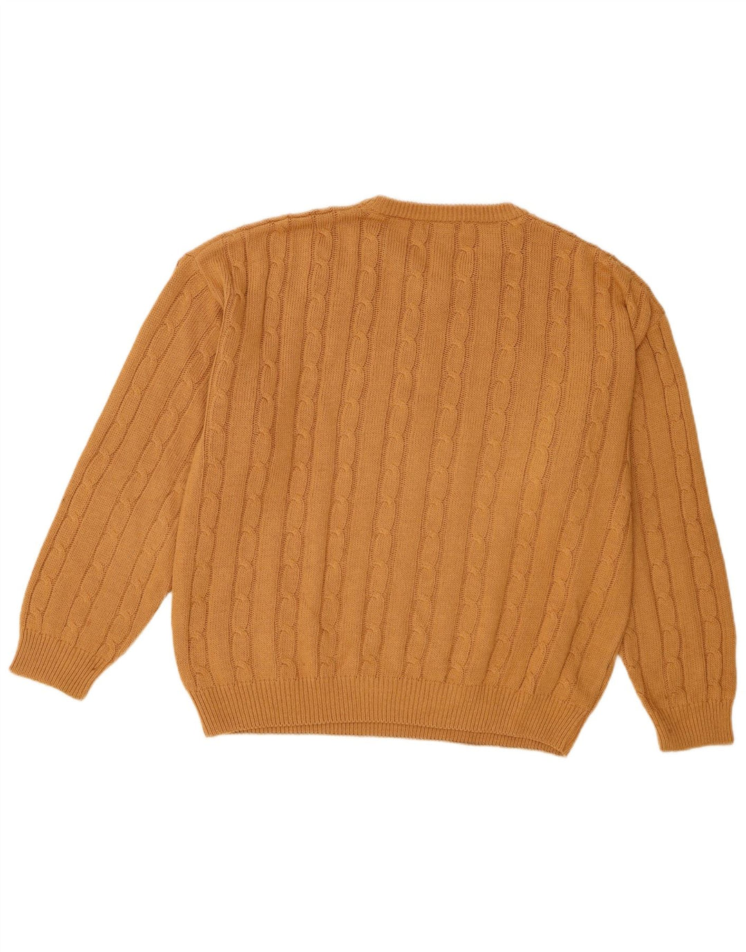 Męski sweter Herman z dekoltem w kształcie litery V, XL, brązowy, bawełniany