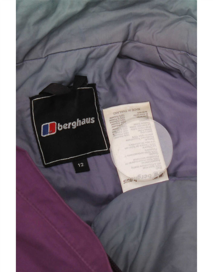 Damska kurtka wiatrówka z kapturem Berghaus UK 12, średni fiolet, nylon