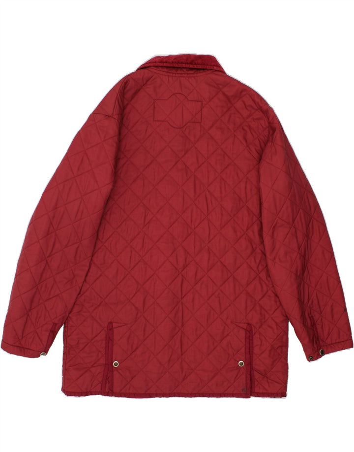 CARRERA Mens Quilted Jacket UK 42 XL Red Vintage Carrera and Second-Hand Carrera from Messina Hembry 