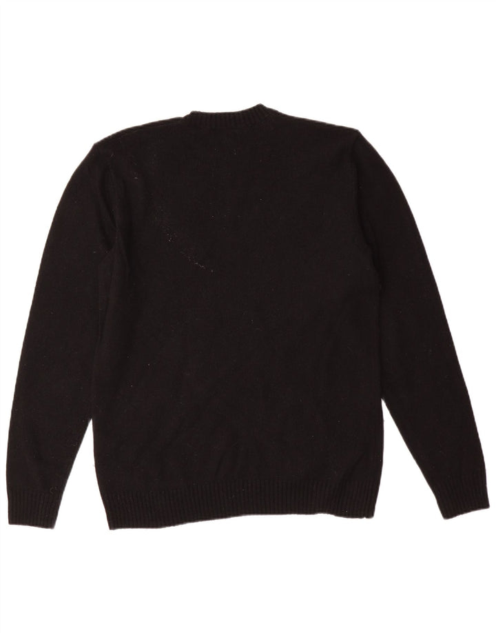 Męski standardowy sweter z okrągłym dekoltem Levi's, średnia czarna wełna