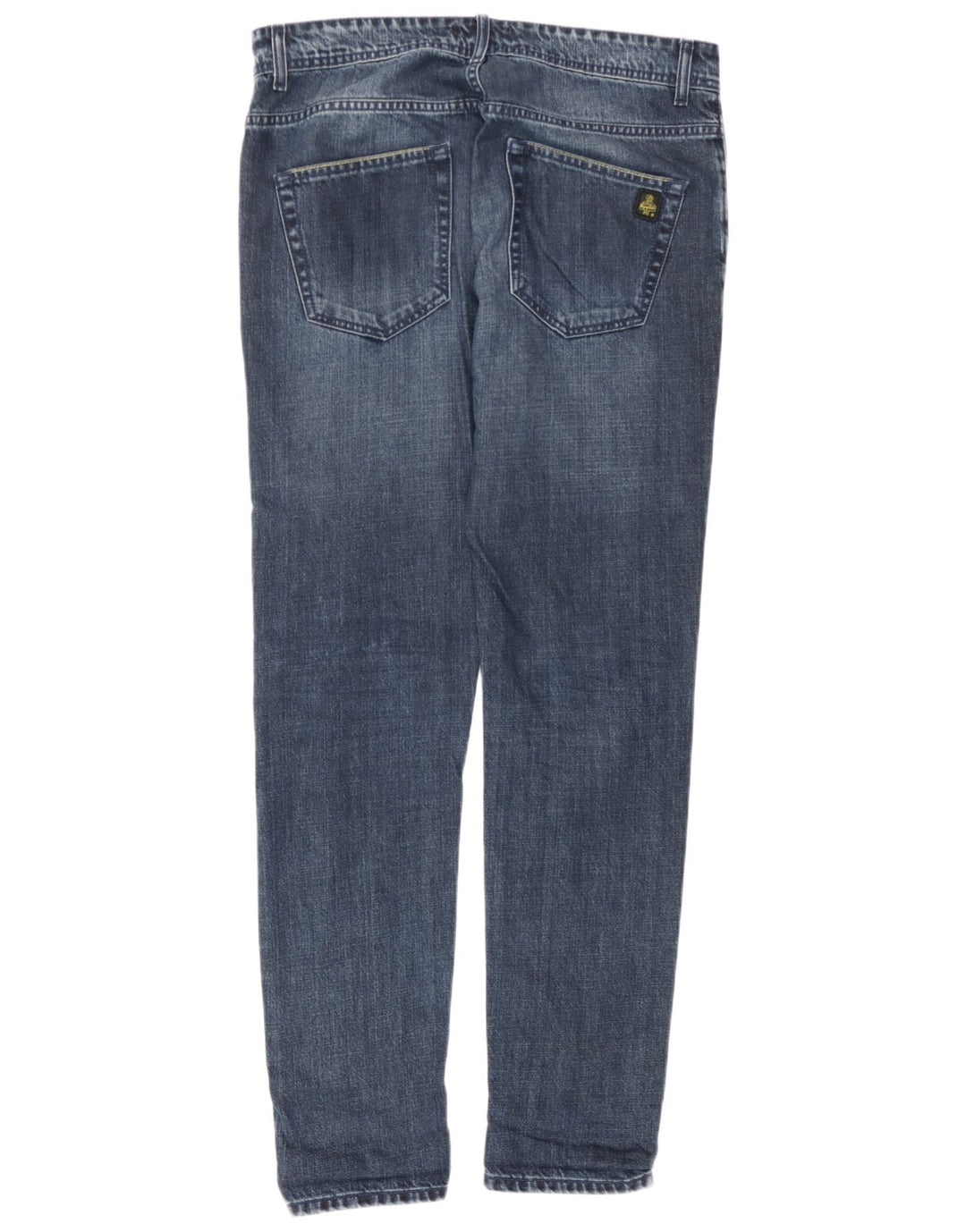 Refrigiwear Męskie jeansy slim W34 L30 Granatowa bawełna