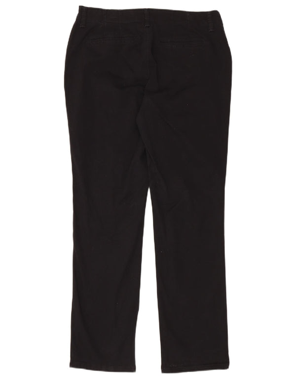 Damskie proste spodnie Lee US 10 Large W34 L31 Czarna bawełna