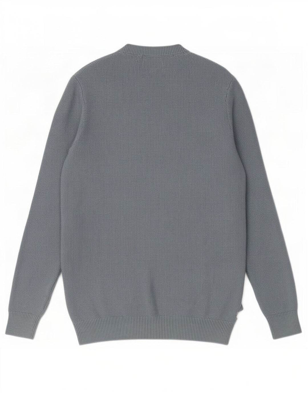 Marks & Spencer Męski sweter z okrągłym dekoltem, mały, niebieski poliester