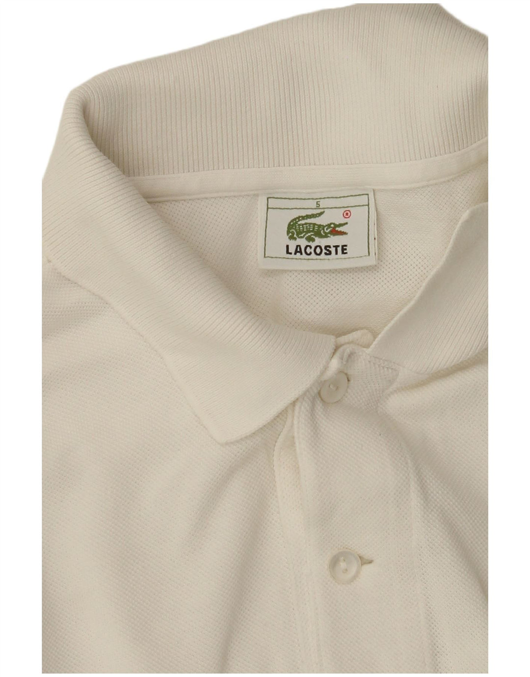 Męska koszulka polo LACOSTE, rozmiar 5, duża, beżowa